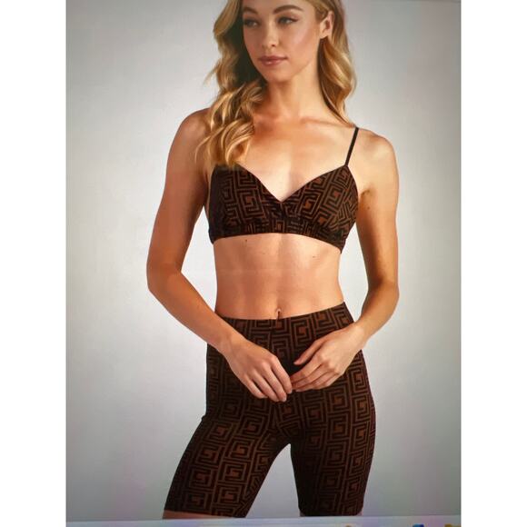 Windsor “Greek Mystique” Bralette & Shorts Set – Top M / Bottom S – Tan - Picture 6 of 8